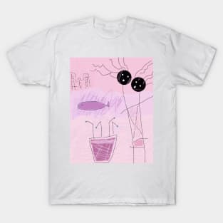 Kids in the Wind Stick Figure T-Shirt